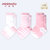 小米米minimoto新生儿长筒棉袜儿童地板袜棉袜三对装(粉红色 2-3岁)