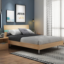 A家 床双人床1.5米现代简约卧室床1.8米床带床垫成套家具组合床简约床格调北欧马卡龙色系卧室家居(1.2米框架床 床+床垫)