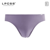 LPCSS品牌男士内裤低腰男三角裤莫代尔单层透气裤裆加大码纯白色(贵族紫 M)