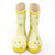 韩国儿童雨鞋男童女童防滑雨鞋宝宝水鞋儿童雨靴春夏小孩四季胶鞋(黄色 29码（内长19.2cm))