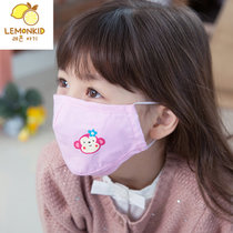 冬季韩版宝宝卡通动物保暖口罩婴儿秋冬防尘口罩儿童口罩小孩透气PM2.5(粉色)
