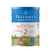 贝拉米(Bellamy‘s)有机较大婴儿配方奶粉2段 (6-12月) 900g/罐 澳洲原装进口(澳洲贝拉米有机2段 900g)