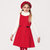 巴拉巴拉女童裙子儿童连衣裙春季2019新款童装中大童公主裙蕾丝裙(150cm 中国红)