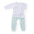 丽婴房  婴幼儿内衣纯棉套装(蓝白色 6个月)