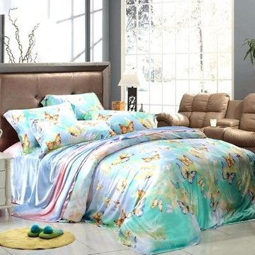 美罗家纺出品 实拍天丝 全棉贡缎婚庆床上用品 四件套 特价 包邮(约定