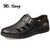 MR.KANG新款商务休闲凉鞋男士透气皮凉鞋镂空牛皮洞洞鞋男5106(43)(黑色)