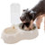 憨憨乐园不锈钢猫粮宠物自动饮水机喂食器塑料11617 国美超市甄选