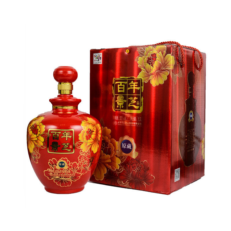 55度百年景芝原藏白酒1.5l/盒
