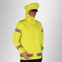 MOTO-BOY运动雨衣均码黄 防水反光