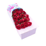 19枝红玫瑰礼盒鲜花速递全国情人节生日求婚