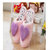 彩兹新款韩版爱心情侣棉拖鞋毛绒可爱家居棉拖时尚冬季女士心形棉拖鞋(紫色 41)