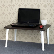 简爱空间 Simlo 多功能折叠桌 笔记本折叠电脑桌床上写字台学习桌书桌SXZ2020(深棕橡木)