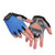 男户外手套登山速干防滑骑行运动健身半指手套训练女专业薄款手套(XL 升级版-宝蓝)