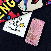 亿和源iphone韩国流沙亮片苹果6s手机壳爱心闪粉6plus保护软壳(流沙粉--4.7寸)