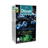 斯里兰卡进口 迪尔玛/Dilmah 蓝莓香草味红茶茶包20入 30g
