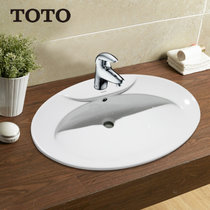TOTO洗脸盆桌上式面盆 单孔台上盆艺术盆LW910CB 陶瓷椭圆形不含龙头