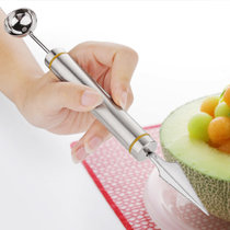 不锈钢西瓜勺挖球器多功能水果勺冰淇淋勺雕花刀挖球勺水果刀