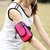 嘀威尼 Diweini户外运动跑步手机臂包男女运动健身臂套苹果7通用手机套手腕包(玫红（大）)第2张高清大图