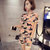 莉菲姿 2017夏季新款韩版迷彩印花休闲运动两件套短袖+短裤套装女(图片色 XXL)