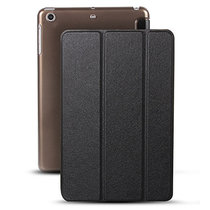 奥多金 苹果iPad保护套壳 炫彩轻薄智能休眠皮套 适用于苹果iPad保护壳套(黑色 2017新款(9.7英寸))