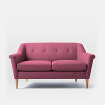 TIMI天米 简欧布艺沙发 现代简约单人双人三人沙发 客厅小户型沙发组合(紫色 三人沙发)