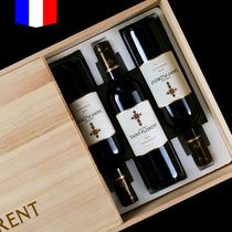 红酒整箱法国原瓶进口14度波尔多干红梅洛品丽珠葡萄酒6支礼盒装(整件6支 六只装)