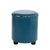 缘诺亿 美式凳油蜡皮圆凳皮艺圆凳创意时尚凳 客厅家用西皮凳ht-003(蓝色)