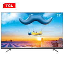 TCL彩电55D10 55英寸 4K超高清 远场语音  人工智能全面屏电视 黑