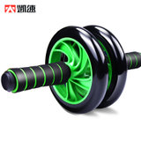 凯速静音型双轮健腹器腹肌轮健腹轮滚轮（带跪垫）PR41绿色(双轮绿色 默认版本)