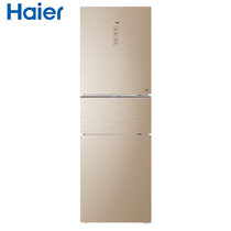 海尔（haier）三门电冰箱262升风冷无霜干湿分储一级能效智能双变频节能静音 BCD-262WDGB(262)