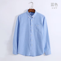 优鲨长袖衬衫 男士新款免烫纯色休闲衬衫 男商务时尚男衬衣(LGDJ2967)
