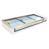 五洲伯乐SWD-2530 2米5台式前透明海鲜柜展示柜保鲜柜冷藏冷冻柜冷柜鲜肉熟食柜蔬菜水果柜点菜柜超市便利店冰柜