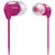 Philips/飞利浦 SHE3590入耳式耳机mp3重低音立体声she6000升级版(粉色)
