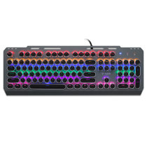 雷柏（Rapoo）GK500朋克版机械键盘黑色青轴