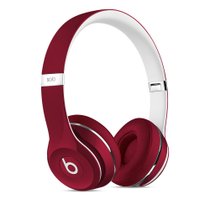 Beats Solo2 Luxe Edition 头戴式耳机有线线控耳麦豪华版(深红色 套餐一)