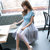 Mistletoe夏季女装小清新修身连衣裙 F6662(蓝色 S)