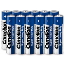 飞狮（Camelion）碳性电池 干电池 R03P/AAA/7号 电池 12节 低耗玩具/遥控器/收音机/闹钟/手电筒