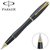 派克（Parker）都市磨砂黑杆金夹墨水笔【真快乐自营 品质保障】