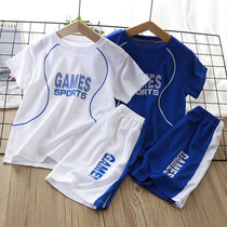 儿童速干衣球服男女童短袖短裤套装韩版运动套装两件套0223(白色球服套装 160cm)