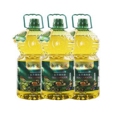 幸福家庭添加8%特级初榨橄榄油5L*3瓶 非转基因食用油(金黄色 自定义)