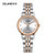 帝浪（DILANG）手表女士时尚石英镶钻瑞士机芯防水精钢女表2020新品L2(白色 钢带)