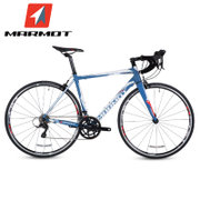 土拨鼠MARMOT公路车铝合金公路自行车男女式单车成人赛车自行车(蓝白红 标准版)