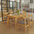 王者佳人 北欧餐桌椅组合 长方形休闲餐桌椅 餐厅家具 实木家具 HL-1205(定金-付完全款后发货 一桌四椅)