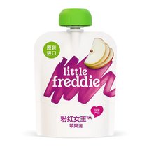 小皮(LittleFreddie)初尝单一口味 甜玉米苹果泥70g*6 欧洲原装进口宝宝婴儿辅食泥 蔬菜无添加糖盐(粉红女士苹果泥 70g*6)