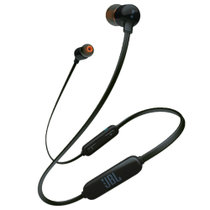 JBL T110BT 无线耳机蓝牙 入耳式运动耳机耳麦 苹果安卓通用磁吸式耳机 黑色