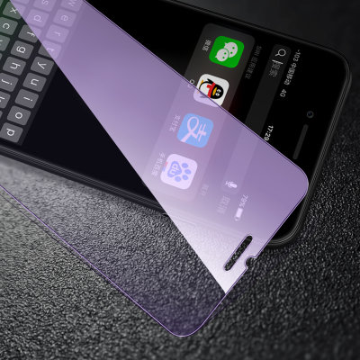 【钢化膜iphone6全屏6s蓝光i7plus手机苹果x原