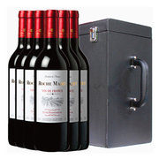 拍酒网 法国原瓶进口 CASTEL玛茜佳酿红葡萄工酒皮礼盒六支箱装