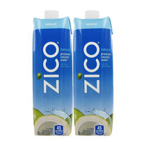ZICO100%椰子水NFC果汁饮料1L*2 真快乐超市甄选