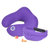 GIGI记忆棉U型枕护颈枕飞机旅行枕 颈椎保健记忆午睡枕头眼罩套装(紫色)