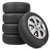 工程车轮胎带内胎轮胎(无需安装 尺码)